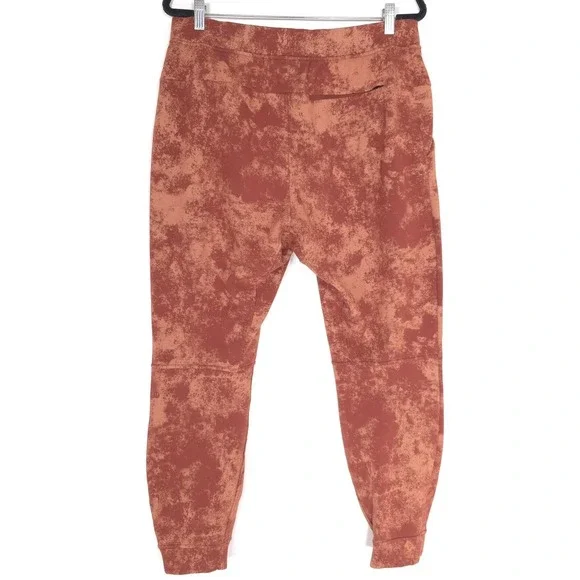 LULULEMON Rust Tie Dye XL Jogger Pants Athletic Mid Rise Logo Mens